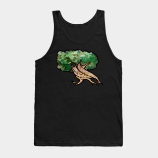 Watercolor Tree Graphique Tank Top